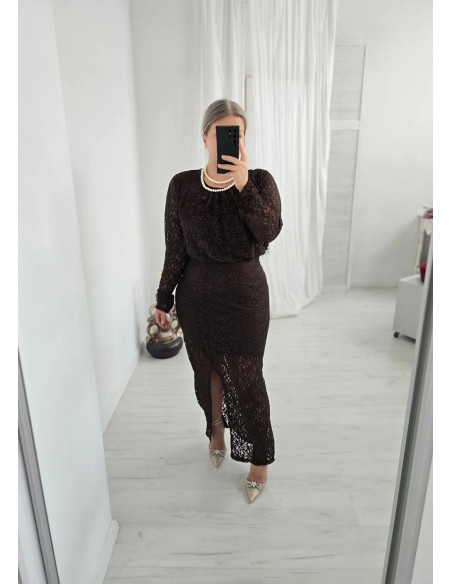 Koronkowa sukienka plus size 1346 2