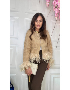 Tweedowa marynarka pióra 1170