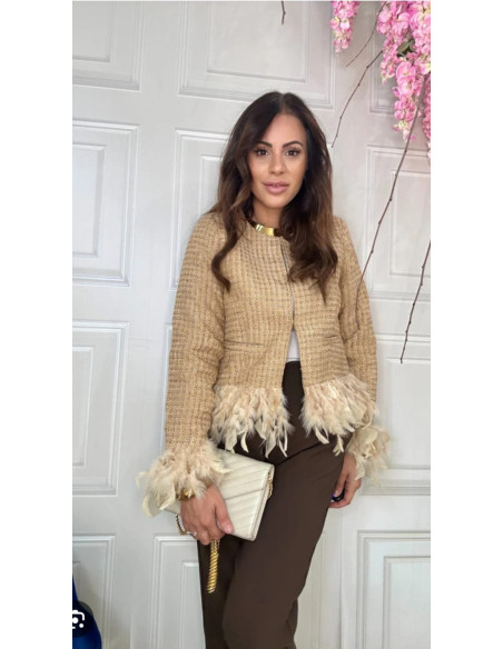 Tweedowa marynarka pióra 1170