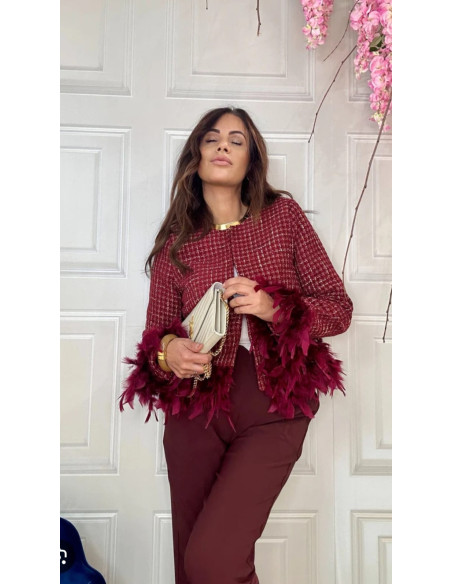 Tweedowa marynarka pióra 1170 2