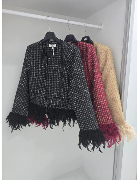 Tweedowa marynarka pióra 1170