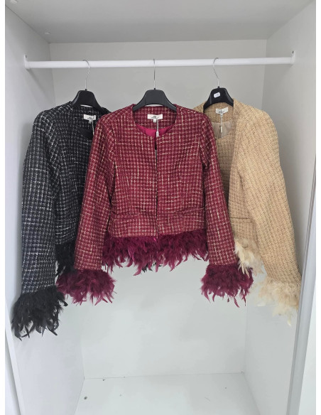 Tweedowa marynarka pióra 1170