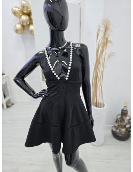 Sukienka MOCHY Perły 8827 Czarna