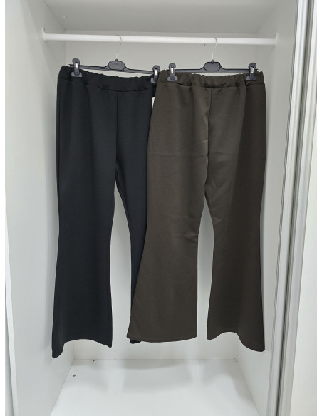 Spodnie dzwony Plus Size 8204