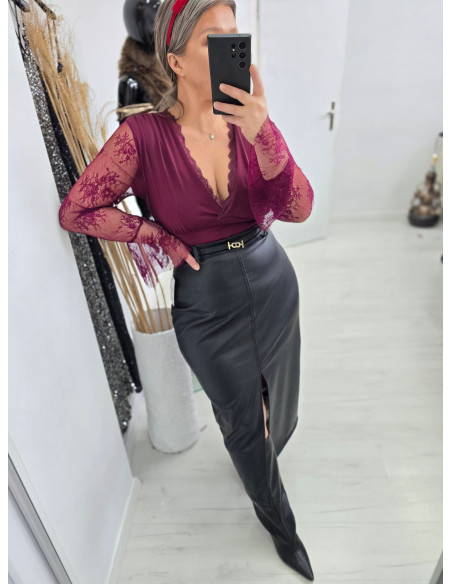 Body z koronką size plus 3303 2