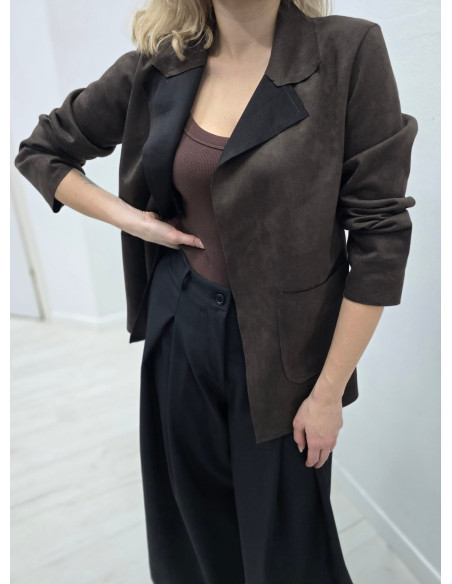 Marynarka zamsz 5712