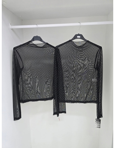 Bluzka siateczka brillantini 37556