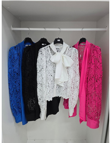 Koszula gipiura z wiązaniem 160 2