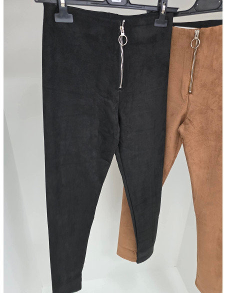 Spodnie zamszowe na zip 5726