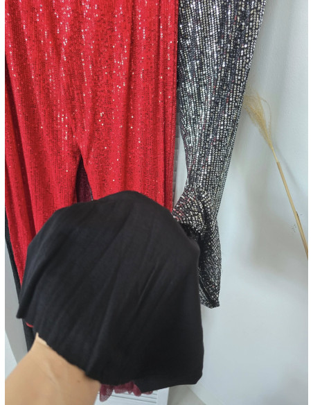 Spodnie cekinowe long 36158 2