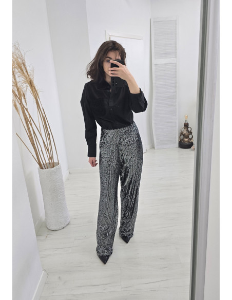 Spodnie cekinowe long 36158