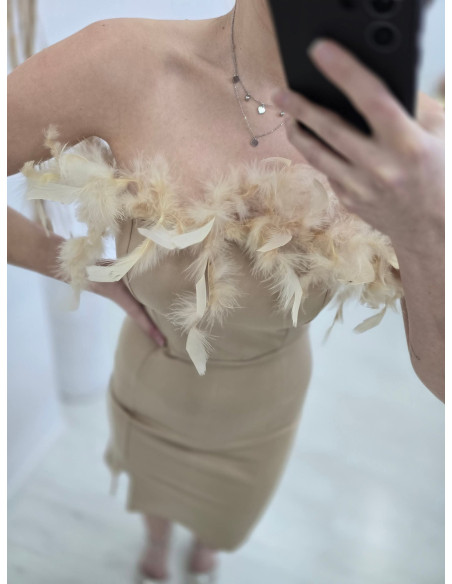 Sukienka pióra R1286