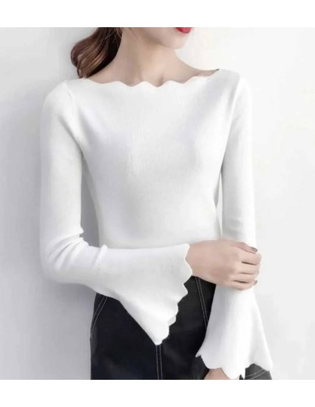 Bluzka kloszowane rękawy 3195