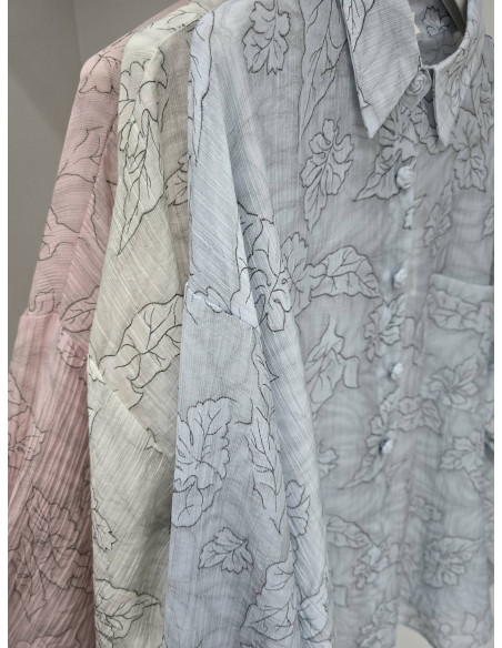 Jedwabna koszula oversize