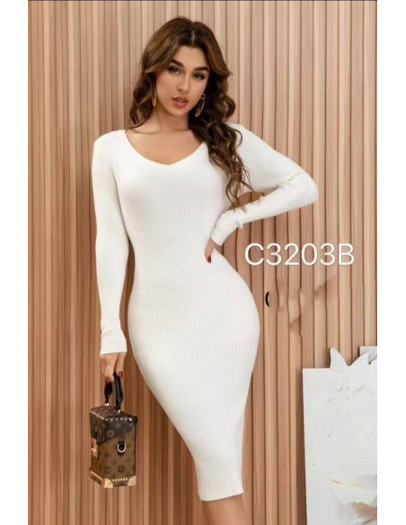 Sukienka prążek midi