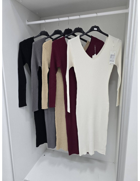 Sukienka prążek midi 2