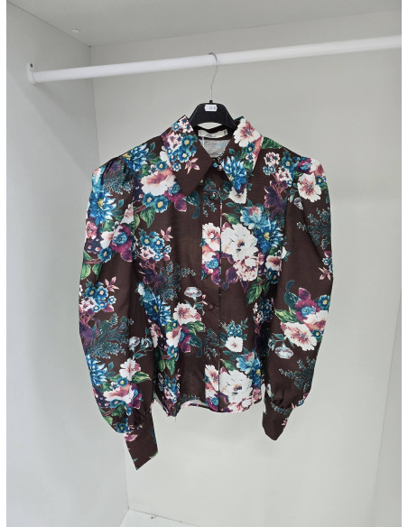 Bawełniana koszula w kwiaty 11611