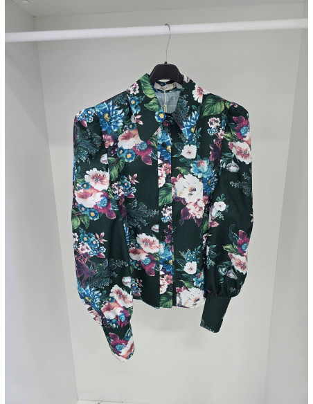 Bawełniana koszula w kwiaty 11611