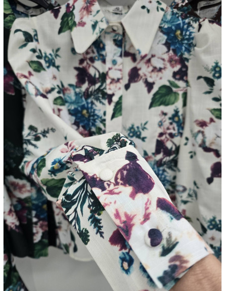 Bawełniana koszula w kwiaty 11611 2