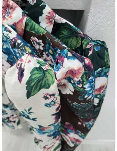 Bawełniana koszula w kwiaty 11611