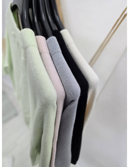 Sweter na krótki rękaw wiskoza 2588