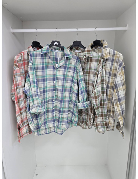 Koszula w kratę 8858-19