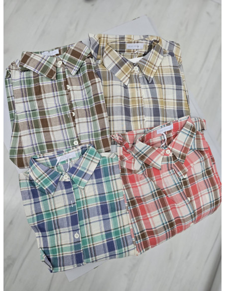 Koszula w kratę 8858-19 2