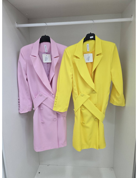 Sukienka żakietowa z paskiem 8001