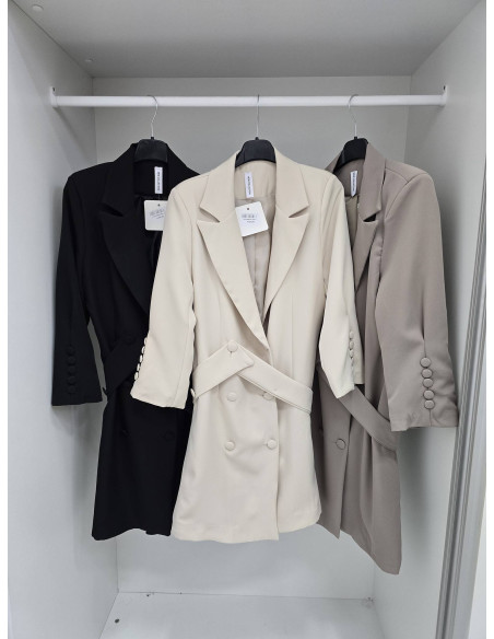 Sukienka żakietowa z paskiem 8001