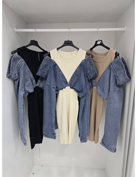 Sukienka z jeansem 1622