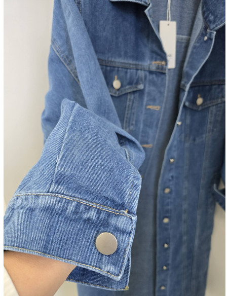 Koszula long /płaszcz jeans 2432