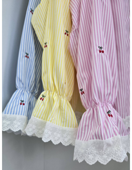 Koszula w paski oversize 10052