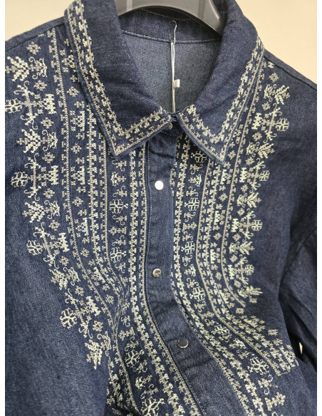 Koszula jeans haft  894