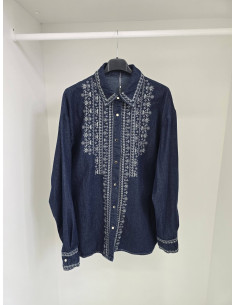 Koszula jeans haft  894