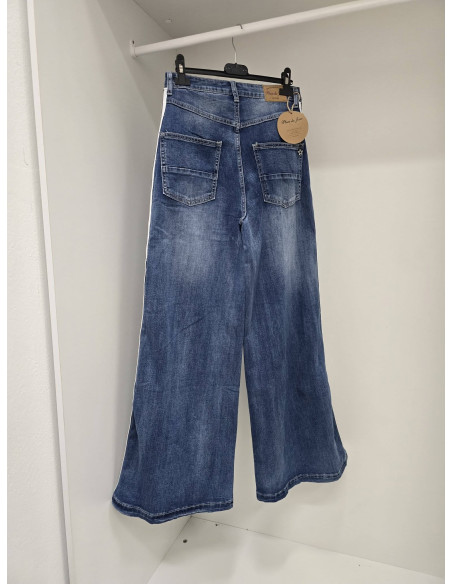 Spodnie jeans szeroka nogawka  98739 2