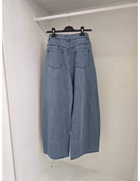 Spodnie jeans z wiązaniem  8952 2