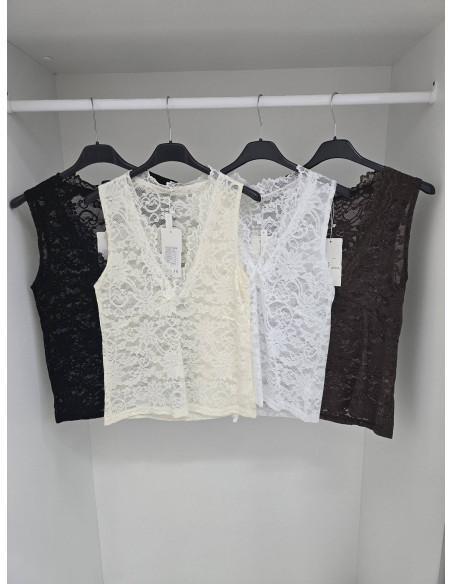 Elastyczny top koronka • 76229