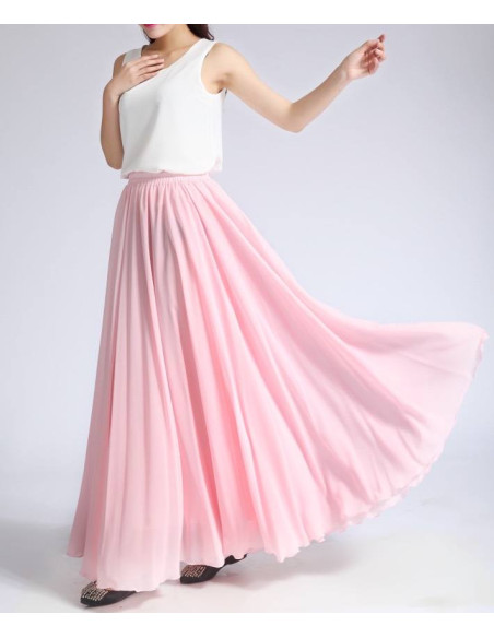 Jedwabna spódnica long 10529