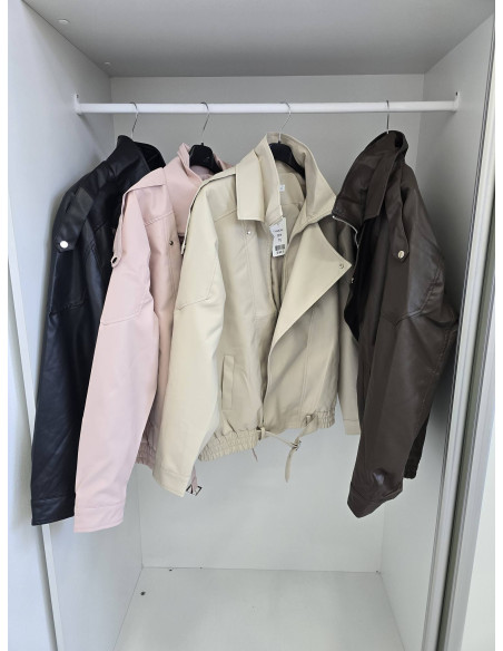 Kurtka z podwójnym kołnierzem HMC4