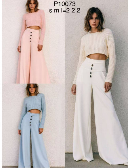 Wiskozowe spodnie 10073