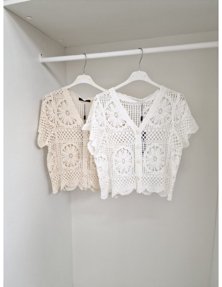 Bawełniana bluzka boho 81805 2