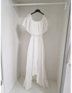 copy of Sukienka boho hiszpanka 18062 biała