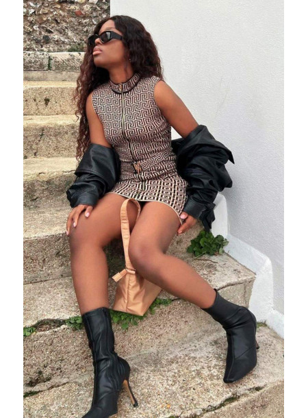 copy of Wiskozowa sukienka pasek 93285