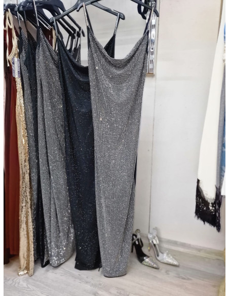 Sukienka maxi BLINK 2409 silver