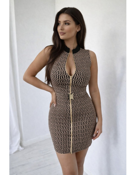 Wiskozowa sukienka pasek 93285