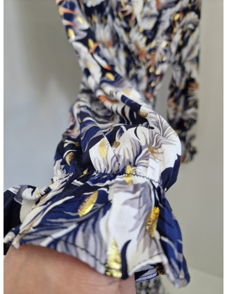 copy of Wiskozowa sukienka maxi 309 granat 2