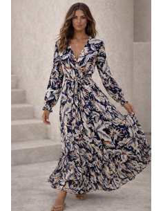 copy of Wiskozowa sukienka maxi 309 granat