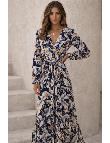 copy of Wiskozowa sukienka maxi 309 granat