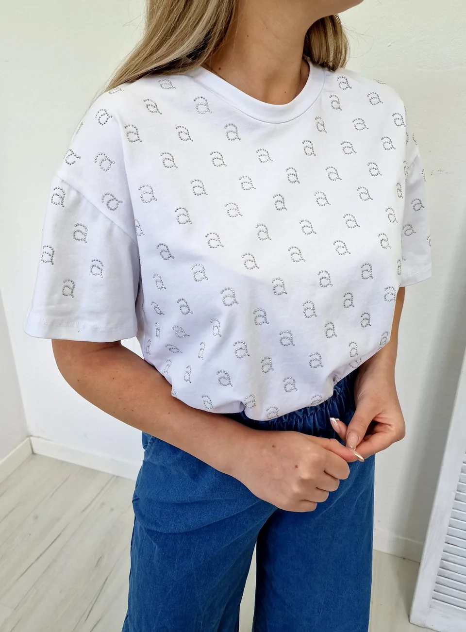 Bawełniany T-shirt 4770 biała